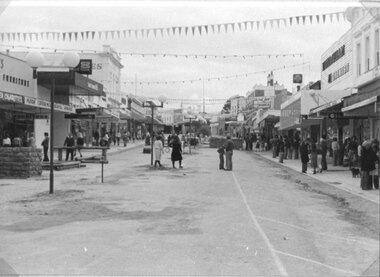 Photograph, Pedestrian Mall under Construction Looking East 1978