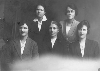 Photograph, Moulden Family -- mother and four daughters