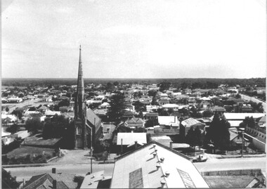 Photograph, Black and White Photos from the Town Hall clock tower -- 4 Photos