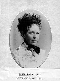 Photograph, Mrs Lucy Watkins nee Unknown -- Studio Portrait