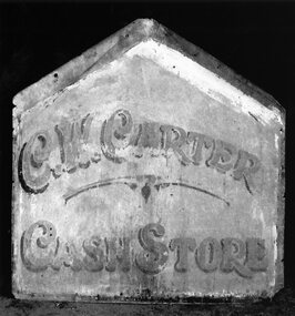 Photograph, Advertising Sign from the top of Mr Charlie Carter’s Grocery Shop in Lamont Street Stawell