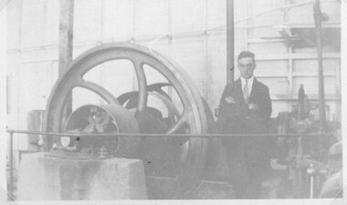 Photograph, Stawell Technical School's Gas Engine person -- Unknown Name