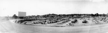 Photograph, Stawell Drive-in Theatre in the Trotting Track in a panoramic view from the West c1960