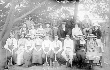 Photograph, Tennis Group in Stawell c1900