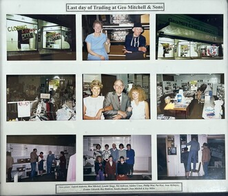 Photograph, Mitchell’s Shop Staff in Main Street Stawell when shop closed 1987 -- Multiple Photos