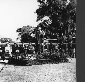 Photograph, Great Western Primary School Centenary with People & a Speaker 1967