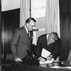 Photograph, Stawell Town Council Centenary & signing of the Visitors Book 1970