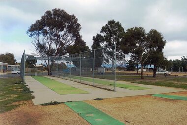 Photograph, North Park looninfg from Lamont Street with the Cricket Nets to the right
