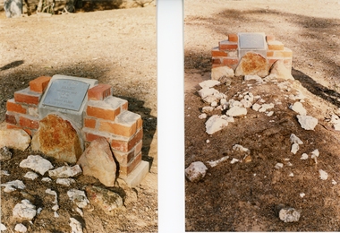 Photograph, Harriet Holmes grave at Bolangum / Kanya 1991-- Coloured, 28.04.91
