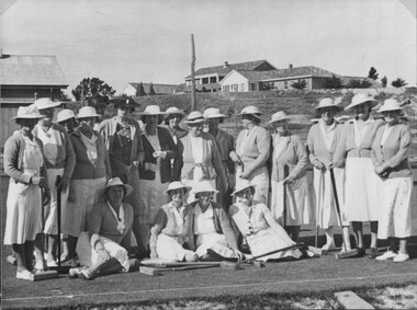 Photograph, Stawell Croquet Club in Sloane Street -- Members 1940-41