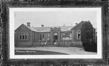 Postcard, Pleasant Creek -- Stawell Hospital & Benevolent Asylum c1890 -- Postcard