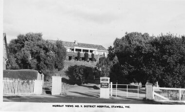 Photograph, Stawell Hospital -- Postcard. Murray Views No. 9