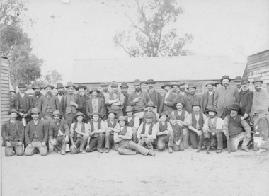 Photograph, Magdala cum Moonlight Mine Workers with Mr Thomas Kinsella standing fourth from right c1895