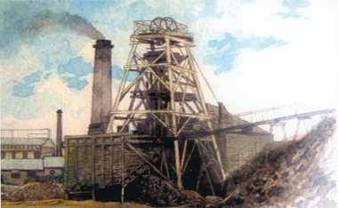Photograph, Magdala cum-Moonlight Mine 1890 -- Colour painting