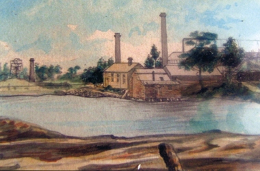 Photograph, Magdala cum Moonlight Mine c1890 -- Painting