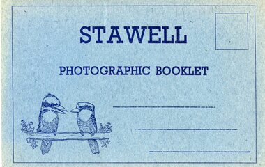 Postcard, Front Cover of the Stawell Photographic Booklet & Central Park --2 Photos -- Postcards -- Coloured