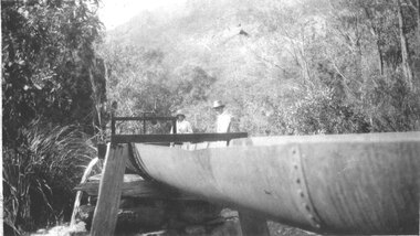 Photograph, Stawell Water Supply Fluming in the Grampians
