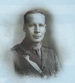 Photograph, Mr Bill Syme in WW1 Uniform -- Studio Portrait Framed