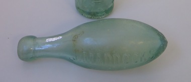 Functional object - Bottle, Smaller Torpedo Glass Bottle.  J Maddocks