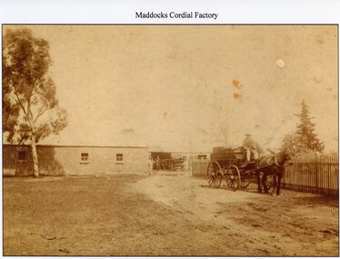 Photograph, Mr J. McDougall’s Stawell Aerated Water Cordial Factory 1912