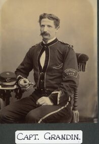 Photograph, Stawell Fire Brigade's Capt Grandin 1885 -- Studio Portrait