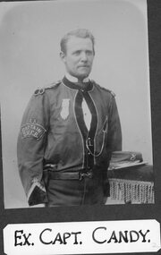 Photograph, Stawell Fire Brigade's Ex Capt Candy 1885 -- Studio Portrait