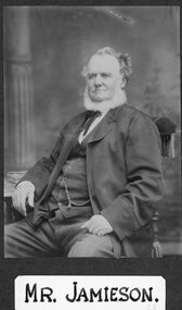 Photograph, Stawell Fire Brigade's Mr Jamieson 1885 -- Studio Portrait