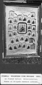 Photograph, Stawell Fire Brigade's Framed Honour Board 1892