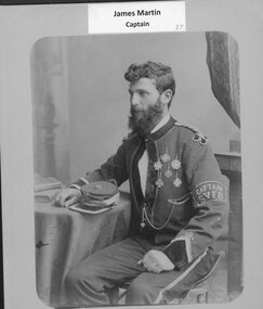Photograph, Stawell Fire Brigade's Capt James Martin 1893 -- Studio Portrait