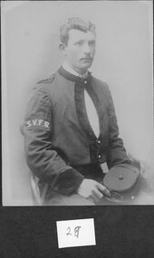 Photograph, Stawell Fire Brigade's Fireman UNKNOWN 1893 -- Studio Portrait