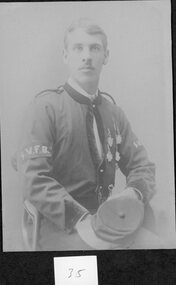 Photograph, Stawell Fire Brigade's Fireman UNKNOWN 1893 -- Studio Portrait