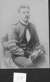 Photograph, Stawell Fire Brigade's Fireman UNKNOWN 1893 -- Studio Portrait