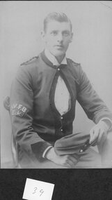 Photograph, Stawell Fire Brigade's Fireman UNKNOWN 1893 -- Studio Portrait