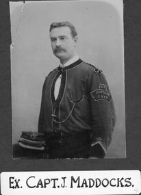 Photograph, Stawell Fire Brigade's Ex Capt J Maddocks 1885 -- Studio Portrait