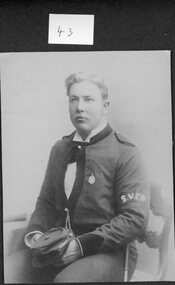 Photograph, Stawell Fire Brigade's Fireman UNKNOWN 1893 -- Studio Portrait