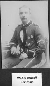 Photograph, Stawell Fire Brigade's Lieut Walter Shirreff 1893 -- Studio Portrait