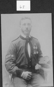 Photograph, Stawell Fire Brigade's Fireman UNKNOWN 1893 -- Studio Portrait