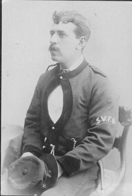 Photograph, Stawell Fire Brigade's Fireman UNKNOWN 1893 -- Studio Portrait