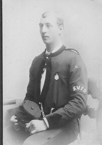 Photograph, Stawell Fire Brigade's Fireman UNKNOWN 1893 -- Studio Portrait