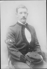 Photograph, Stawell Fire Brigade's Fireman UNKNOWN 1893 -- Studio Portrait