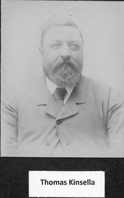 Photograph, Stawell Fire Brigade's Mr Thomas Kinsella 1893 -- Studio Portrait