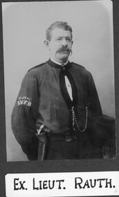 Photograph, Stawell Fire Brigade's Ex Lieut Rauth 1885 -- Studio Portrait