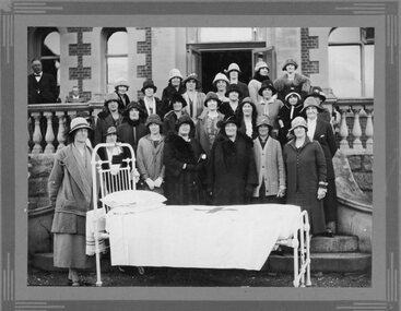 Photograph, Pleasant Creek Hospital & the Presentation of a Hospital Bed made by the mothers club from Primary School Number 502 1926