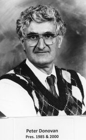 Photograph, Stawell Athletic Club President Mr Peter Donovan 1985 2000