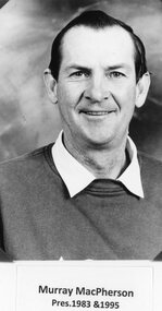 Photograph, Stawell Athletic Club President Mr Murray Macpherson 1983 1995