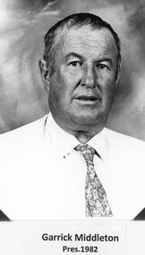 Photograph, Stawell Athletic Club President Mr Garrick Middleton 1982