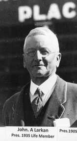 Photograph, Stawell Athletic Club President Mr John A Larkan 1935