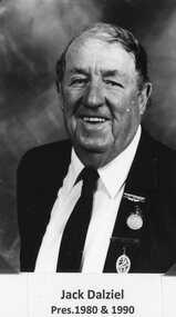 Photograph, Stawell Athletic Club President Mr Jack Dalziel 1980 1990