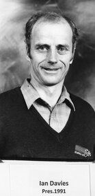 Photograph, Stawell Athletic Club President Mr Ian Davies 1991