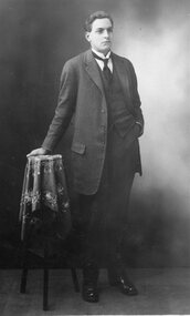 Photograph, Mr Lovell Wright killed in Action WW1 -- Studio Portrait